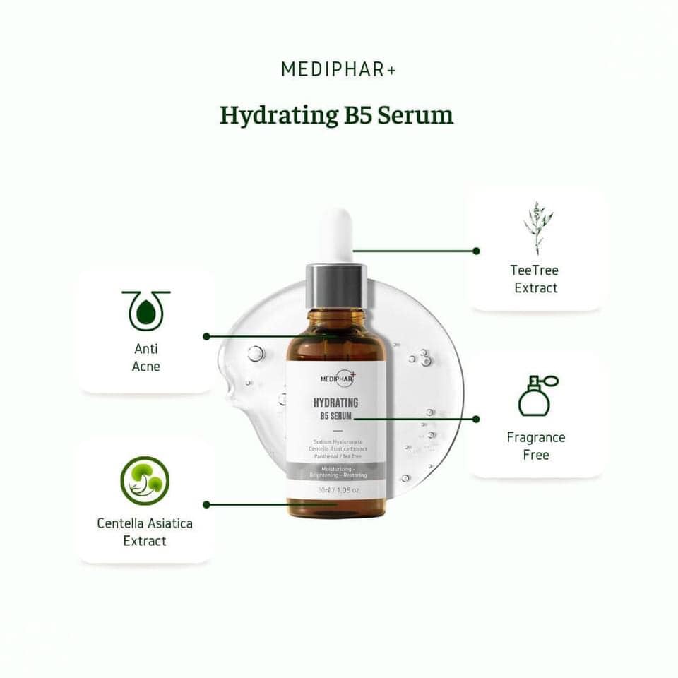 Serum B5 Mediphar - Hydrating B5 Serum 30ml - NHẬP KHẨU