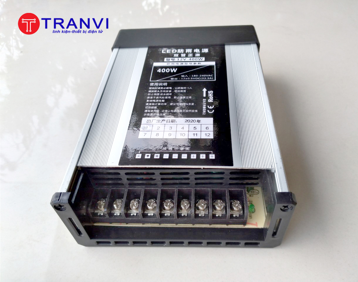 Nguồn Led Chống Nước 12v-33a-400w
