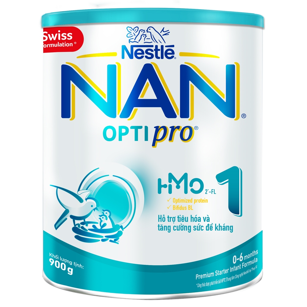 [Date 7.2024] Sữa Bột Thụy Sỹ Nan Optipro 1 Lon 900g