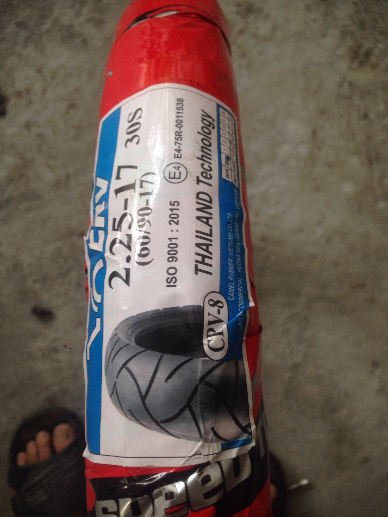 Vỏ CRV 1 cặp ( 60/90-17 và 70/90-17) technology Thailan bao bì đỏ