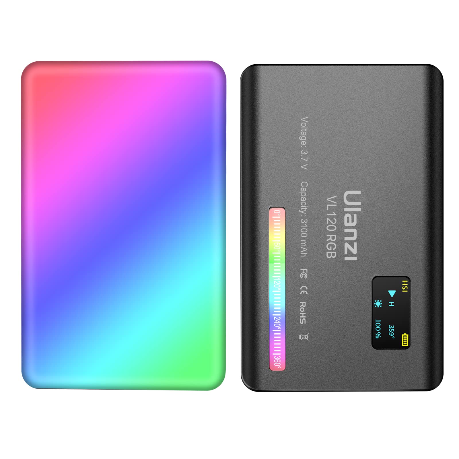 Đèn led đổi màu rgb ulanzi vl120 rgb full color video light