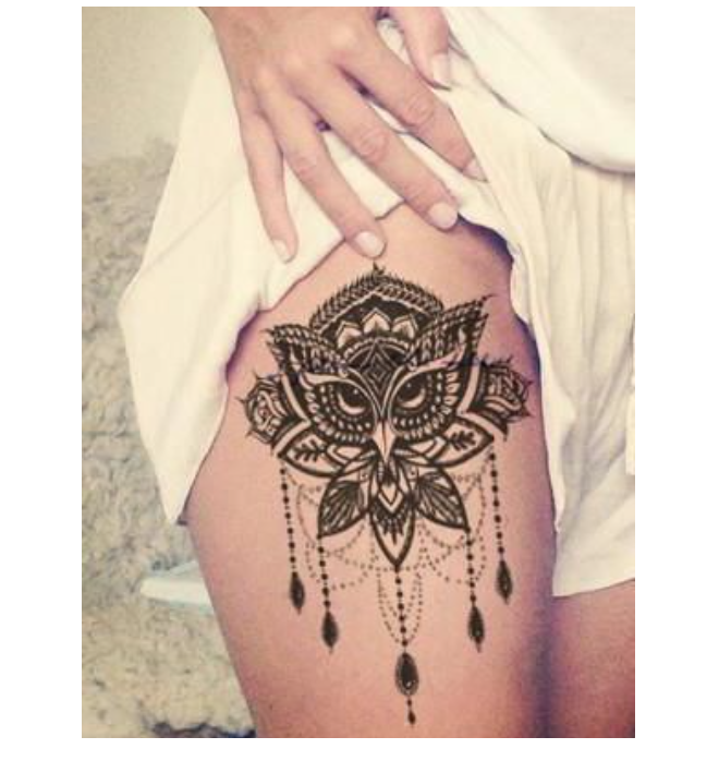 Hình dán tatoo style Ấn Độ size xqb021