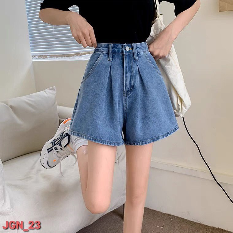 Quần Short Jeans Ngố Giả Váy