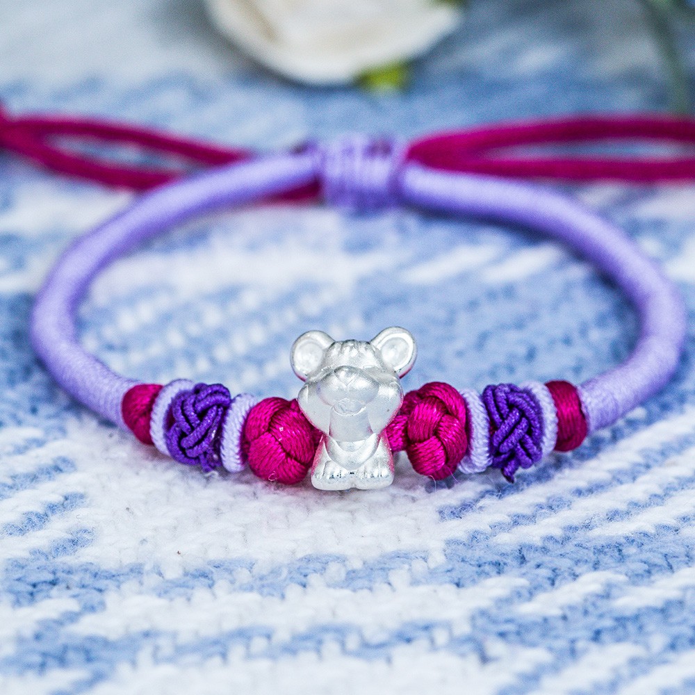 ANCARAT - Charm Bạc 12 Con Giáp - Tuổi Tý ( Tết Vòng tay Handmade theo yêu cầu)