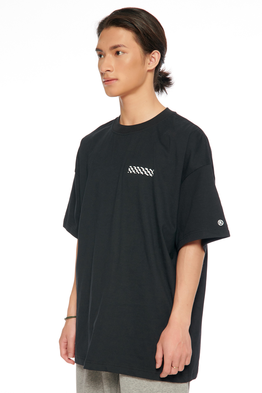 5THEWAY® /solid/ DROP SHOULDER TEE™ in BLACK aka Áo Thun Đen Tay Ngắn