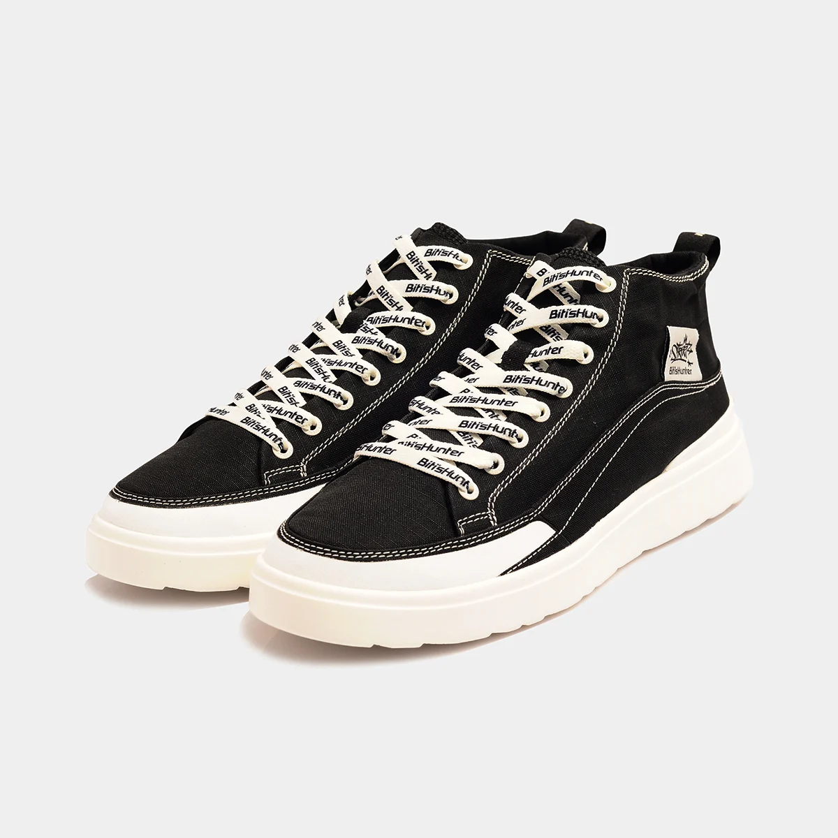 Giày Thể Thao Nam Biti's Hunter Street Mid Americano DSMH03600DEN (đen) (Water resistant)