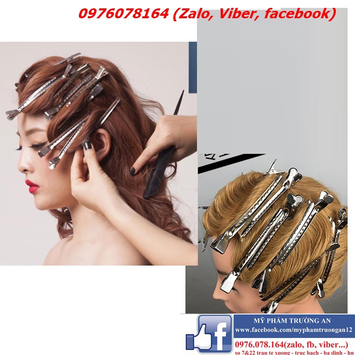 Kẹp tóc inox cho make up trang điểm cô dâu - 6 cái