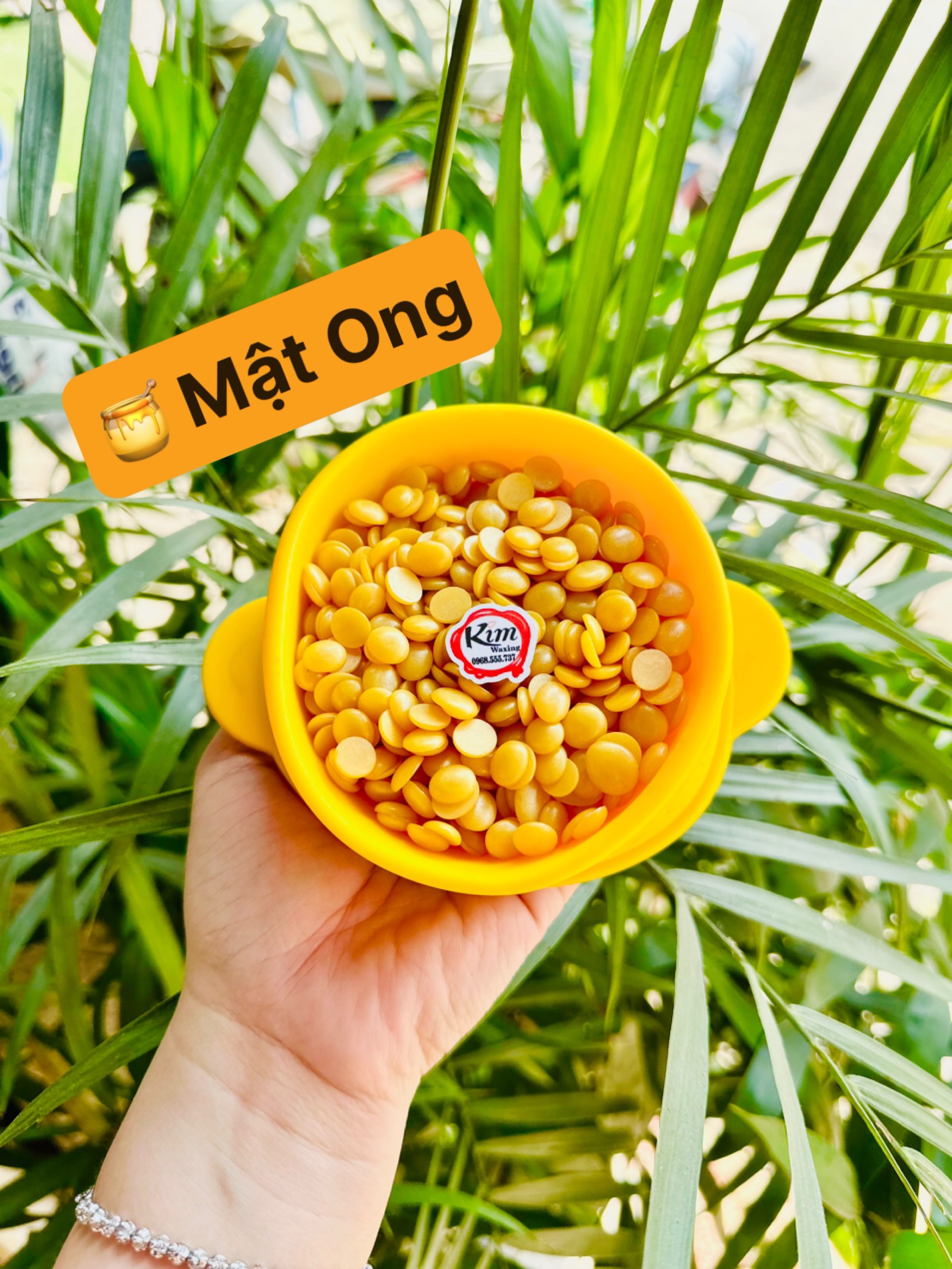 Sáp wax lông Siêu bám lông Hard wax beans Bluezoo 100g