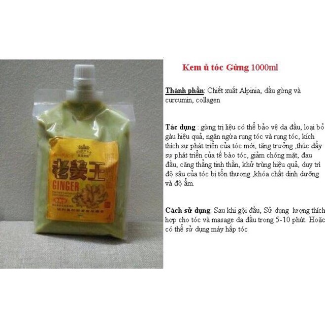 Ủ TINH CHẤT GỪNG TƯƠI