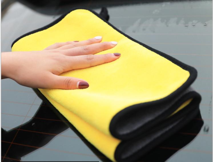 KHĂN MICROFIBER 2 LỚP LAU XE Ô TÔ, NHÀ CỬA CHUYÊN DỤNG KÍCH THƯỚC 30 X 40 CM