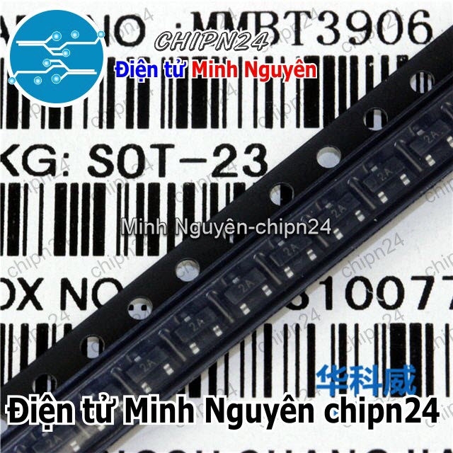 [25 con] (G3.1) Transistor Dán 2N3906 (2A) SOT-23 PNP 200mA 40V (SMD) (N3906 3906) - HH000674