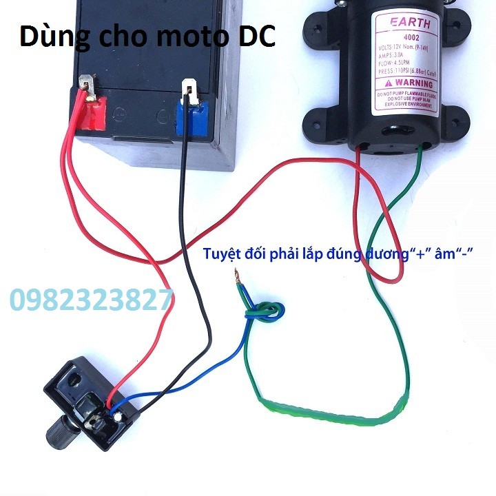 chiết áp điều chỉnh tốc độ moto DC
