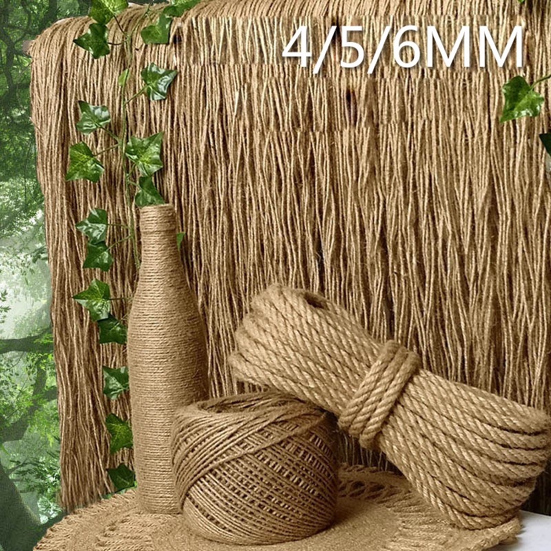 Size 3mm - Cuộn 100 mét dây thừng dây gai trang trí 3mm
