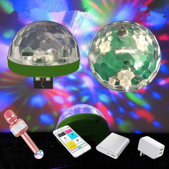 [HCM]Đèn Led vũ trường mini cảm ứng theo nhạc cắm cổng usb