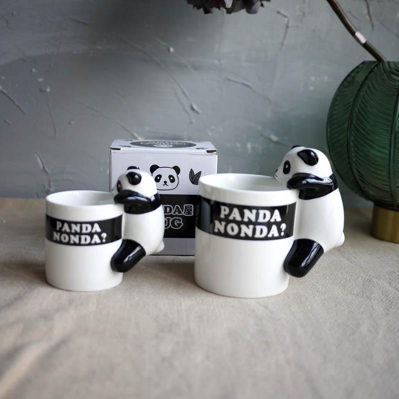 W1962 Xuất Khẩu Nhật Bản Gốm Sáng Tạo Panda Trà Matcha Cup/Gấu Trúc Khổng Lồ Lập Thể Cốc Quai To Thùng Lưu Trữ Lọ Đựng Bút