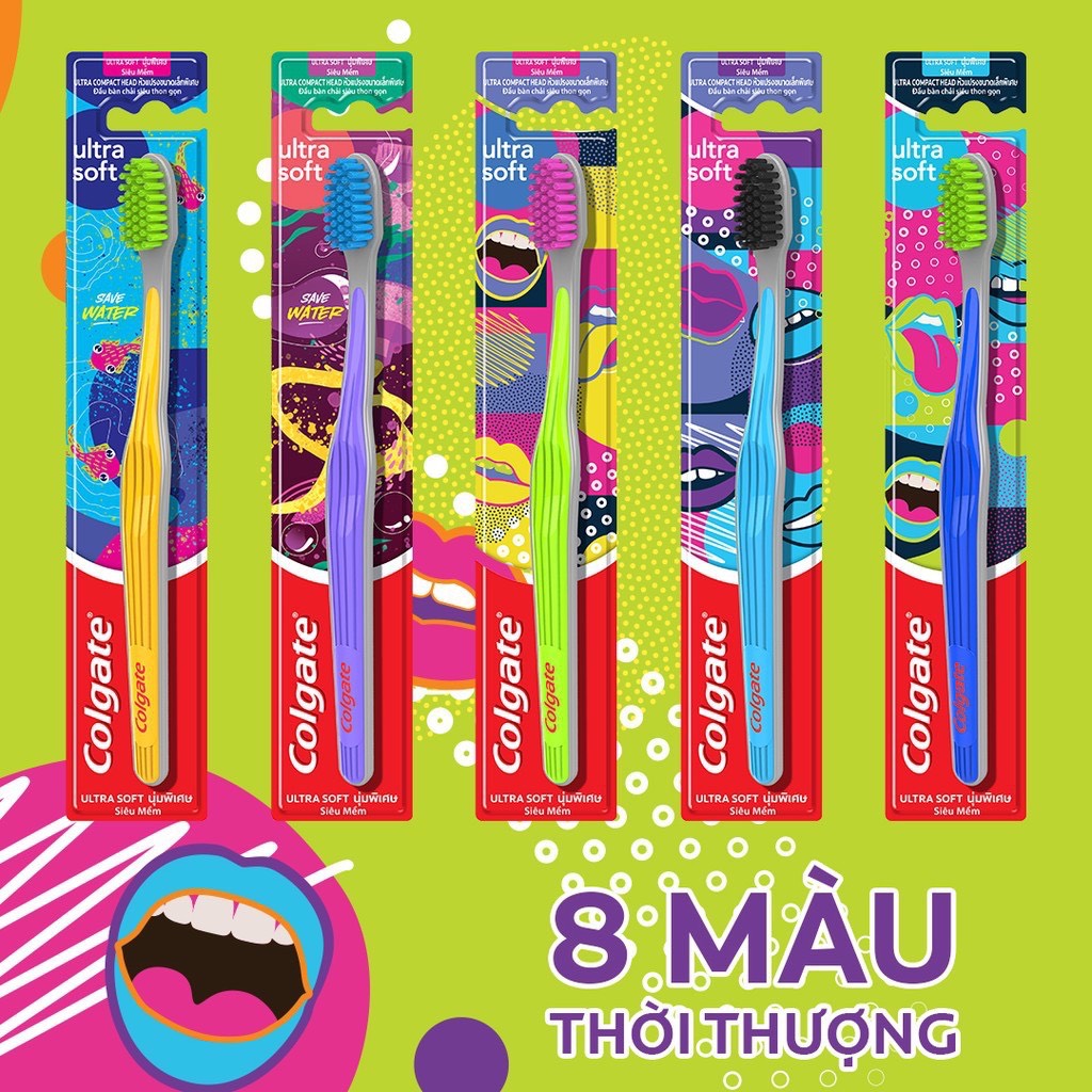 Bàn Chải Đánh Răng Colgate Ultra Soft Siêu Mềm Vỉ 1 Cây