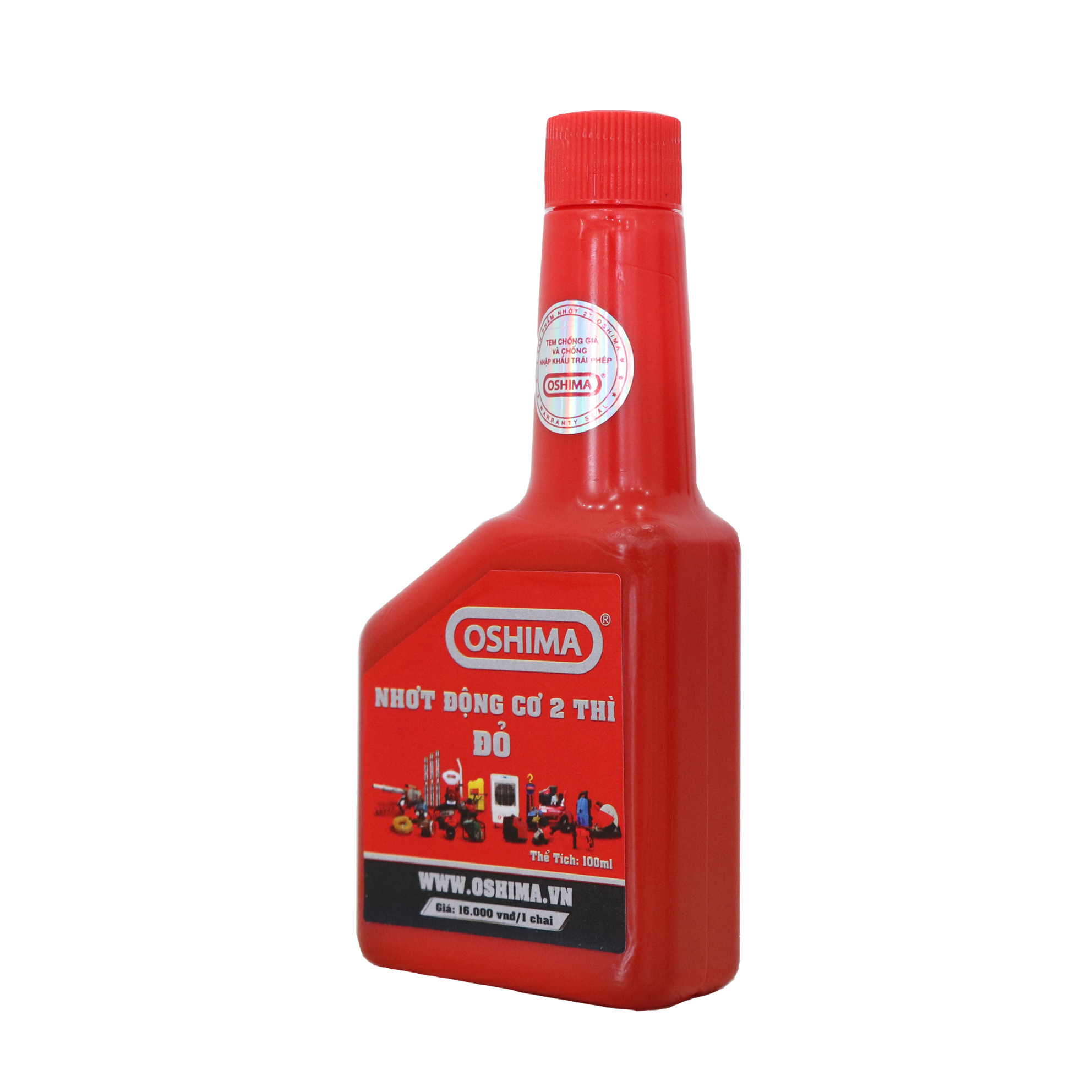 Nhớt Oshima chai 100ml cho động cơ nổ 2 thì (Xanh, đỏ)