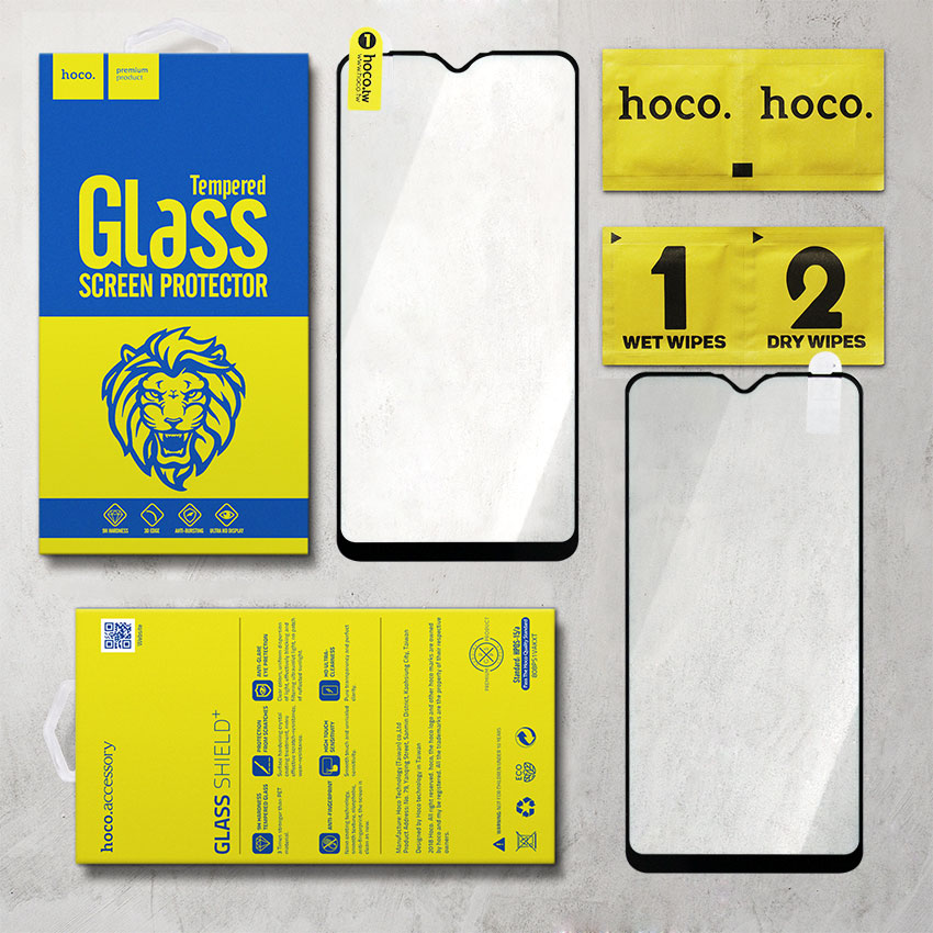 Miếng dán cường lực Samsung Galaxy A10 hiệu HOCO Full (Đen)