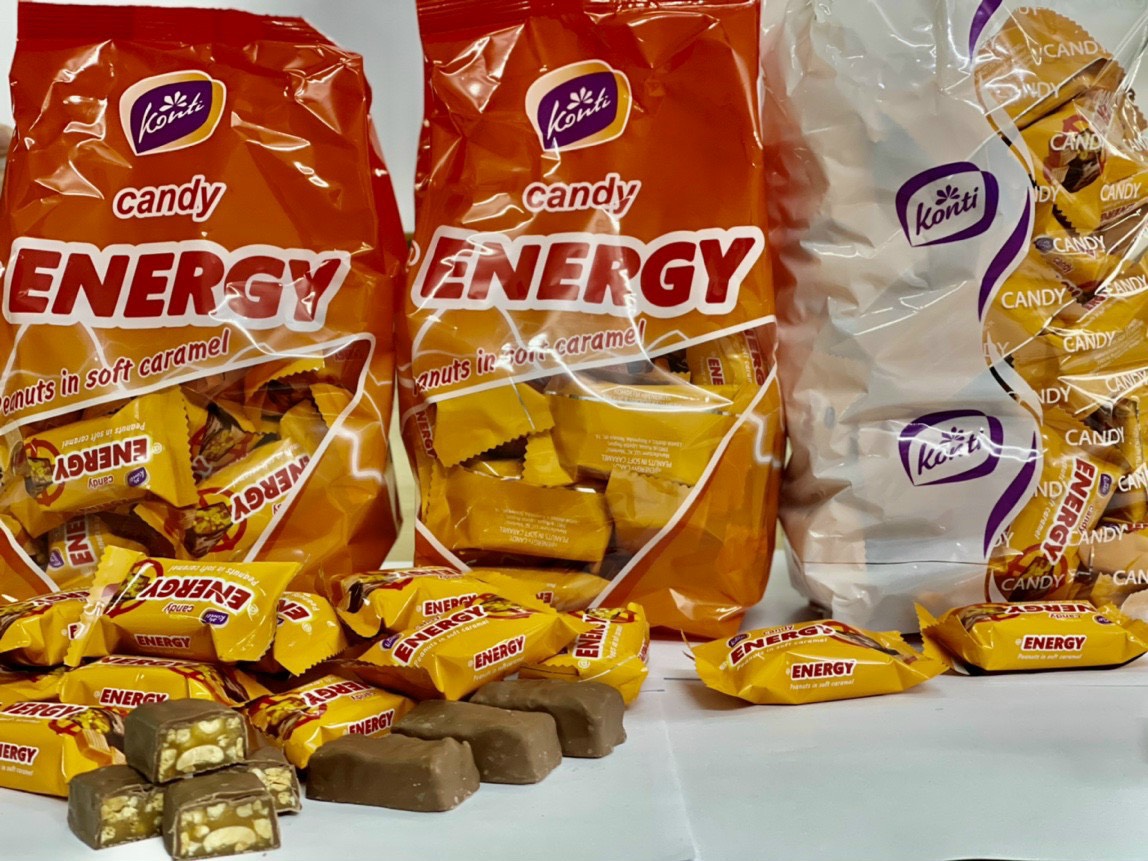 Kẹo socola caramen đậu phộng Konti @Energy