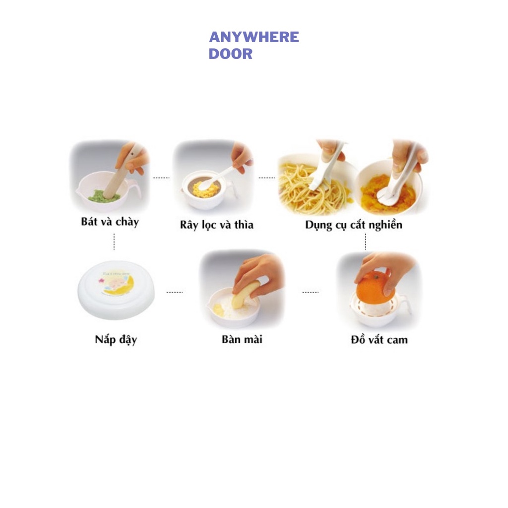 Bộ chế biến ăn dặm kiểu Nhật Richell
