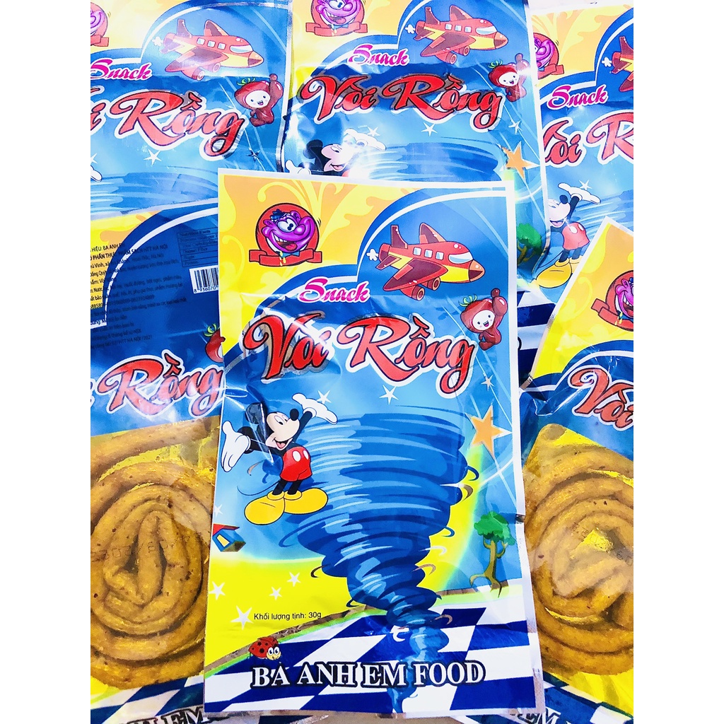 Combo 10 pack spicy dragon TCM snack pack 30g, childhood snacks