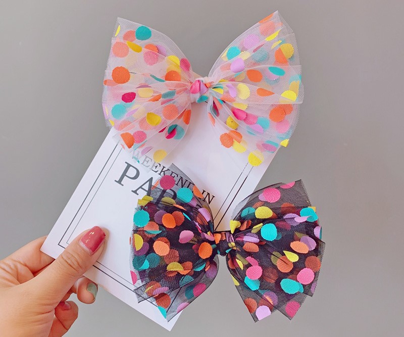 Cột Tóc Nơ Chấm Bi Dễ Thương Bé Gái KTTE-16