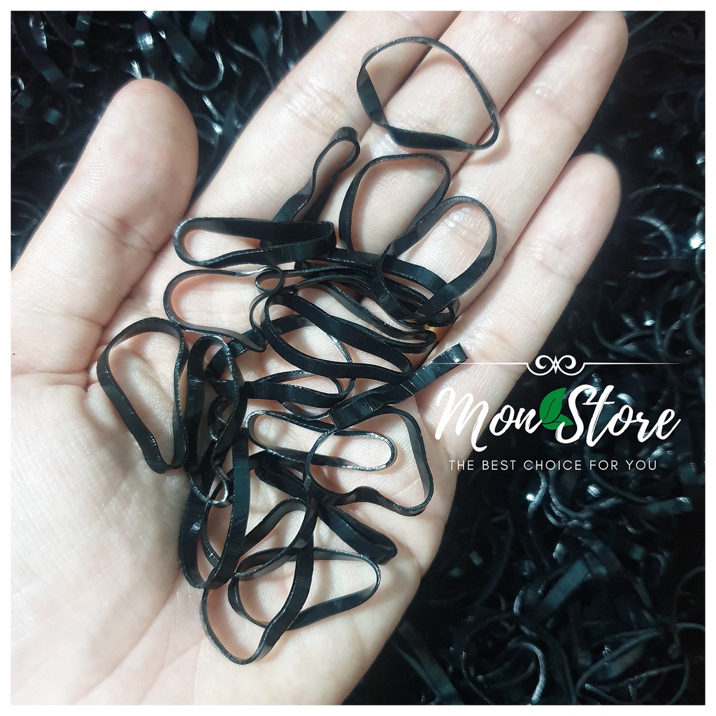 TÚI ZIP 50g thun cột tóc SIZE NHỎ cho bé, siêu bền, siêu dai