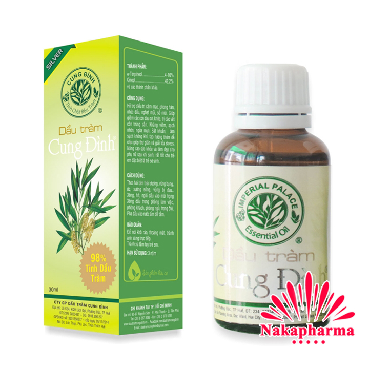 Dầu tràm Cung Đình silver 15ml 30ml