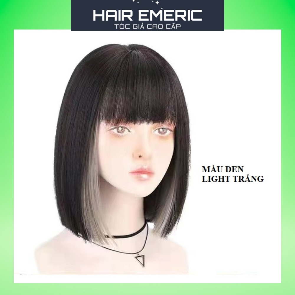 Tóc giả nữ nguyên đầu Vic ngắn Emeric