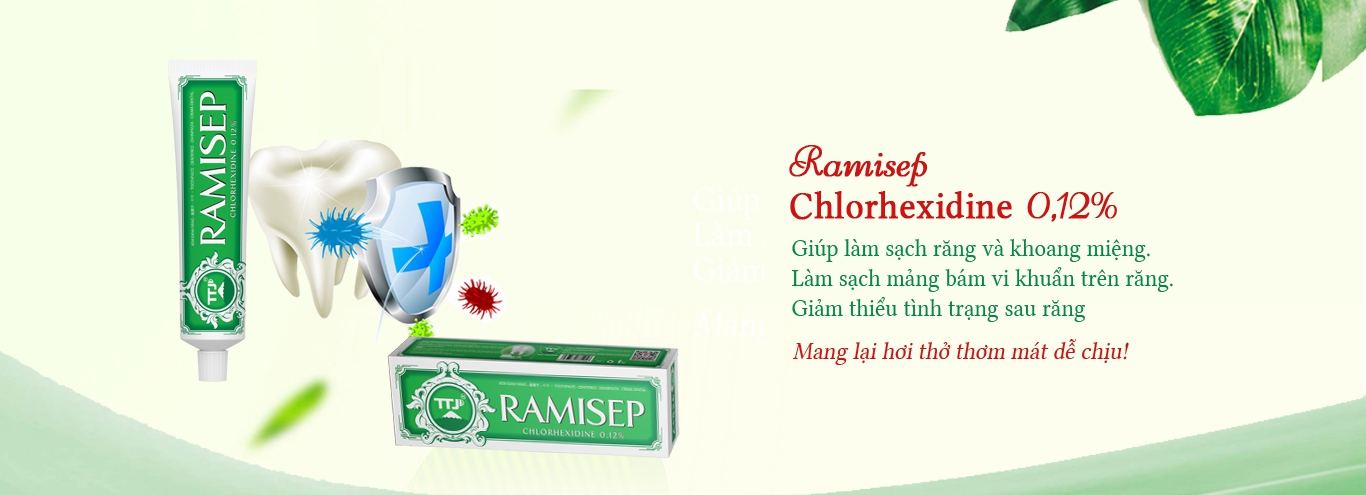 Kem đánh răng RAMISEP Chlorhexidine 0.12%