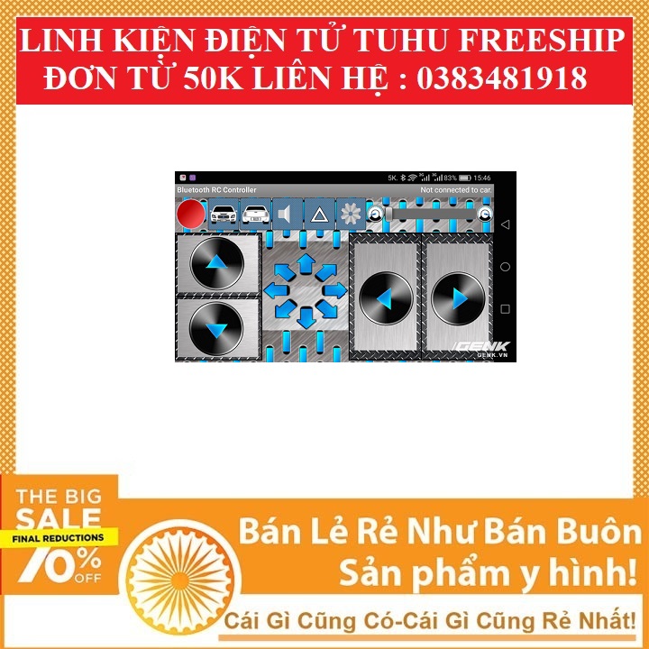 combo xe robot điều khiển bluetooth arduino xe bluetooth đã nạp sẵn code