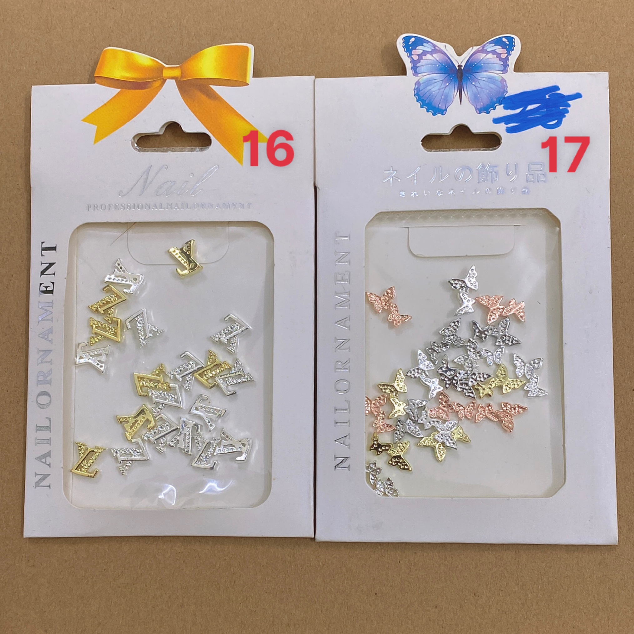 Chram Nơ ,Chram Kim Loại ,Phụ Kiện Đính Móng - Mini Nails