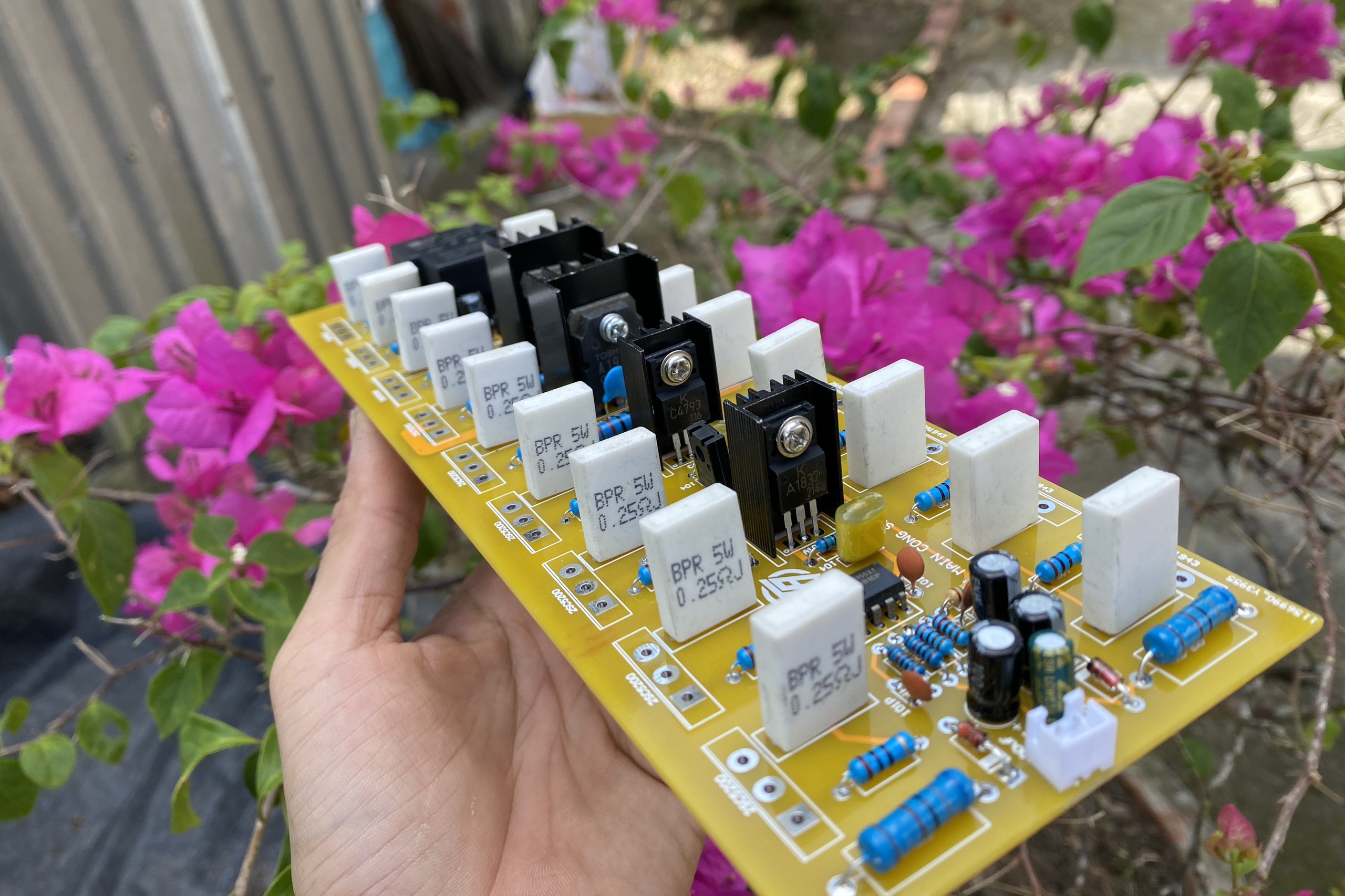 Mạch công suất 18 sò MONO  phíp FR4