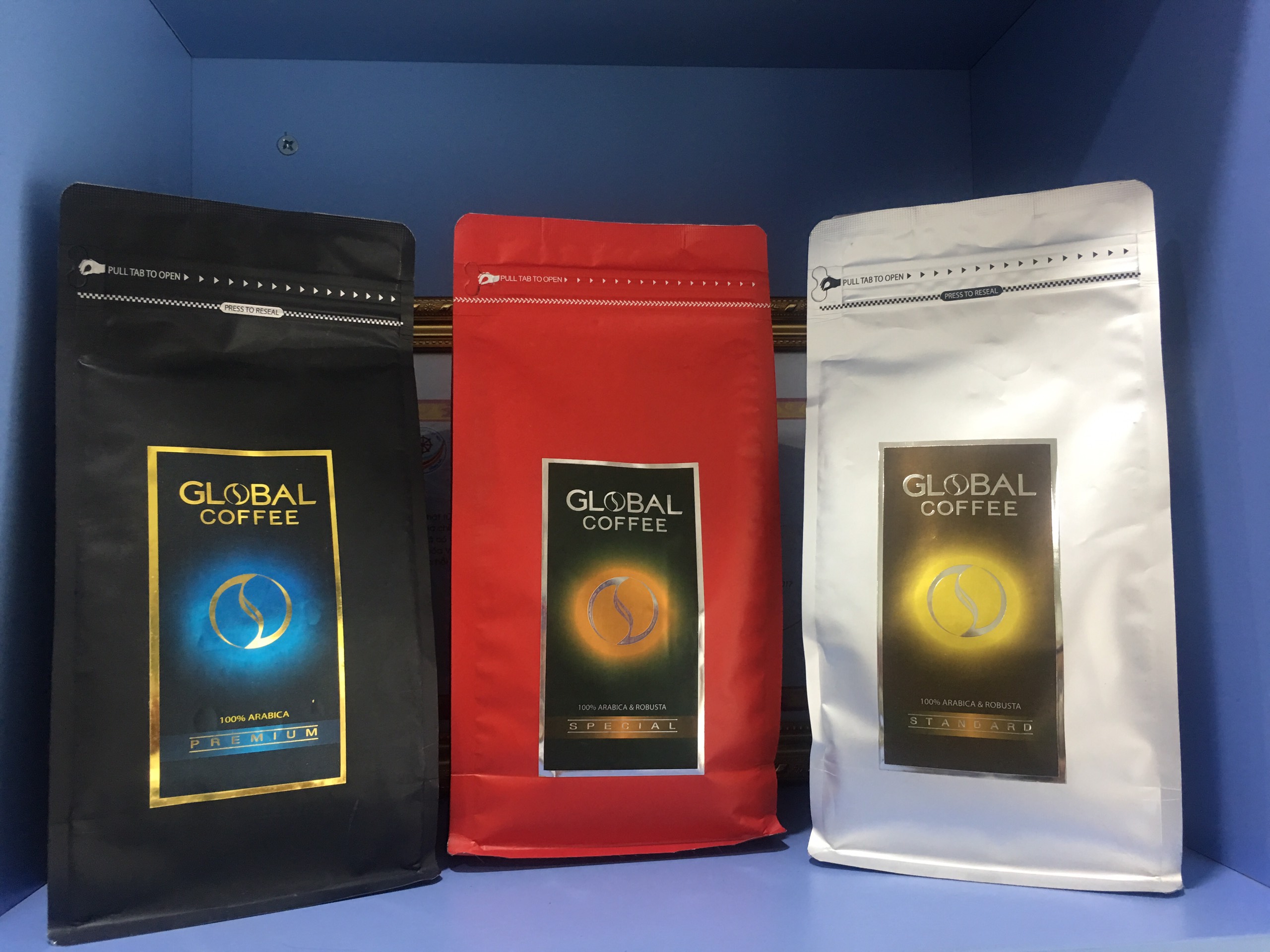 [HCM]Cà Phê rang xay GLOBAL COFFEE - Tinh túy hảo hạng! PREMIUM