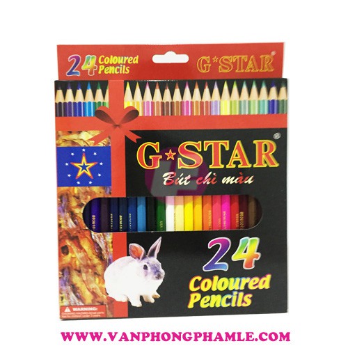 Bút chì màu g star 24 màu