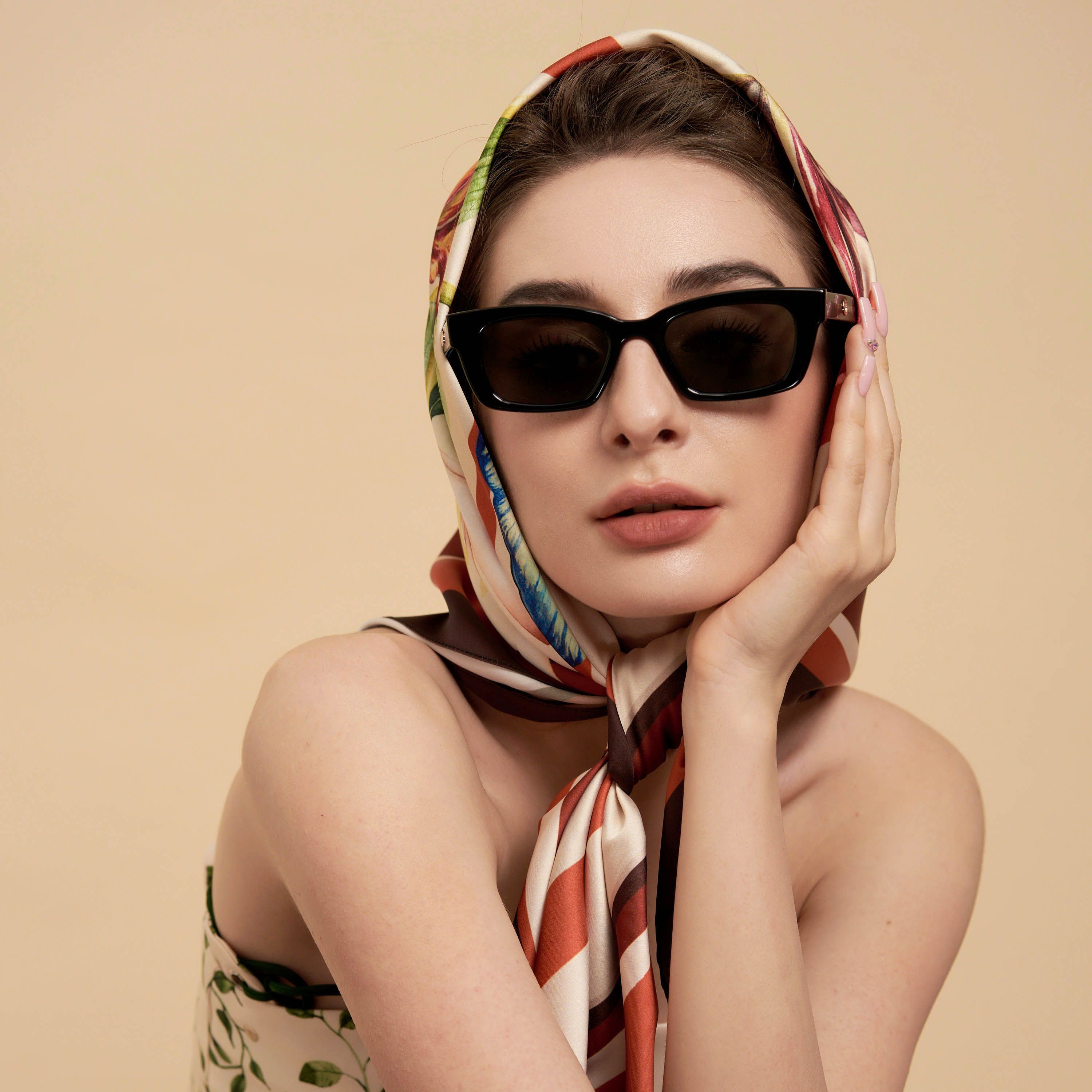Oceana London - Khăn lụa vuông Malina Scarf