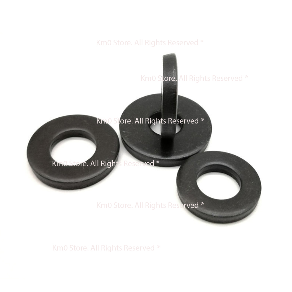 Set 10 Lông Đền Thép Mạ Đen Size M5 - M16 (5 Li - 16 Li) M113313