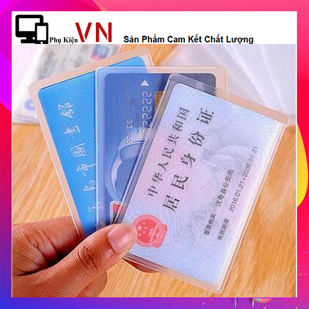 Sét 5 Túi Đựng Card Visit, Atm, Cmnd Trong Suốt - Combo 5 Ví Đựng Card Visit, Atm, Cmnd Trong Suốt