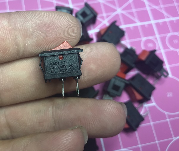 Bộ 10 Công Tắc Bập Bênh 3A 250V Công Tắc ON OFF mini