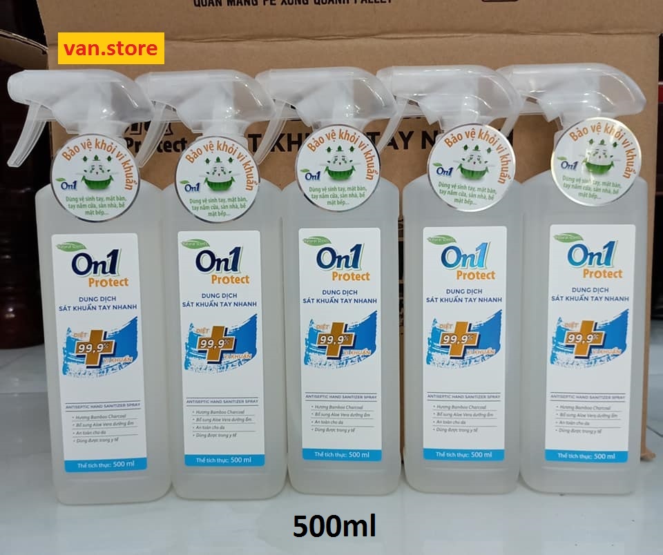 [HCM]Dung Dịch Rửa Tay Khô On1 500ml - Dạng Xịt