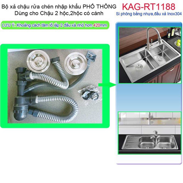 Xi phông châu rửa bát cao cấp