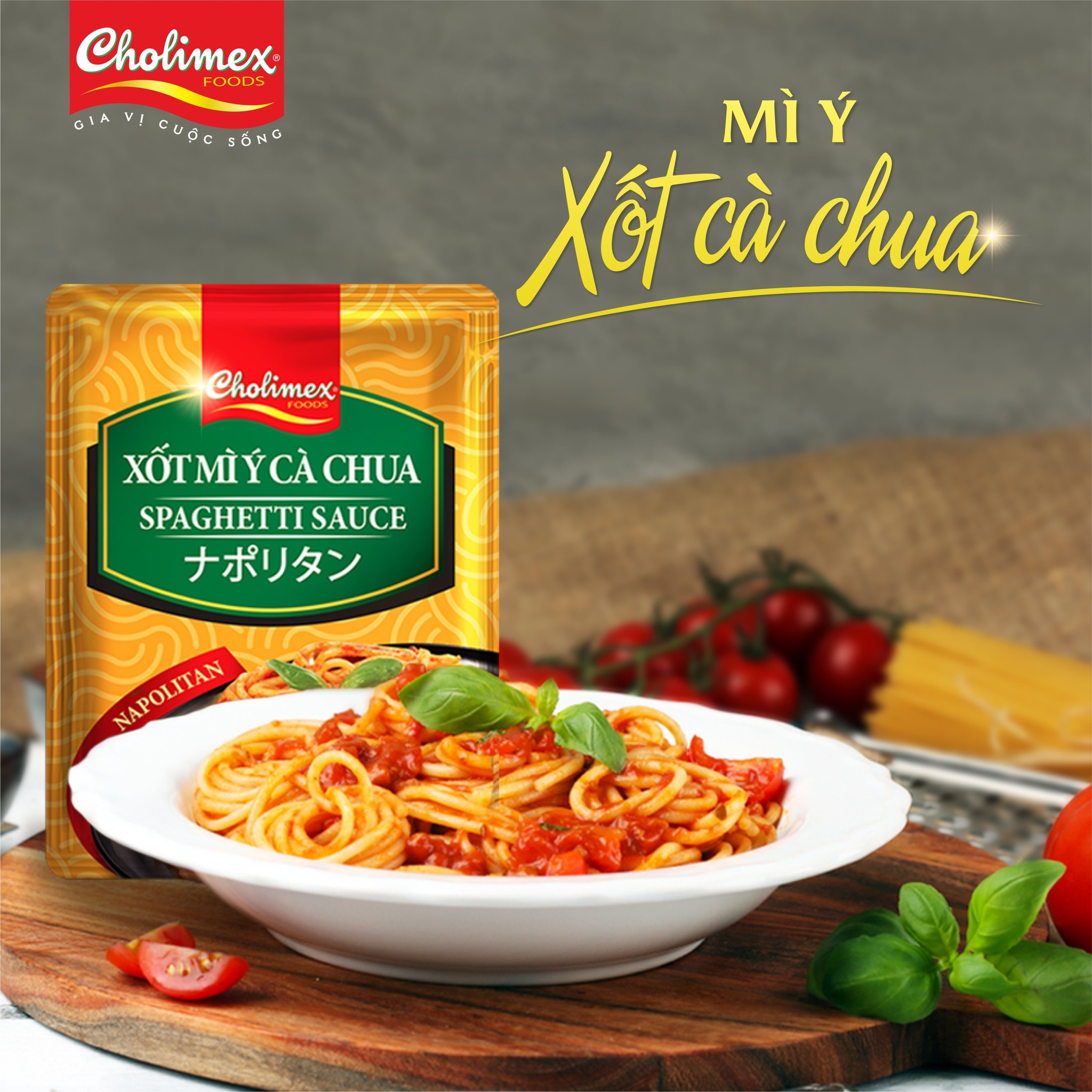 Xốt mì Ý cà chua Cholimex (Sản xuất tại Nhật Bản)