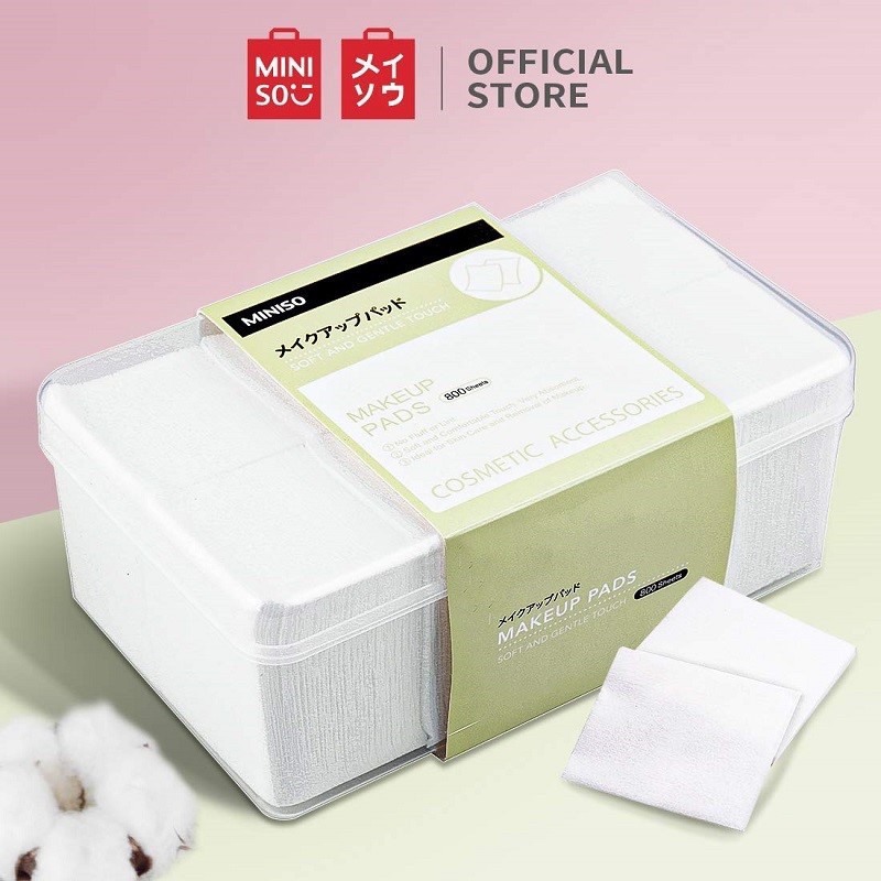 Bông Tẩy Trang Miniso Miếng Mỏng (1000 miếng)