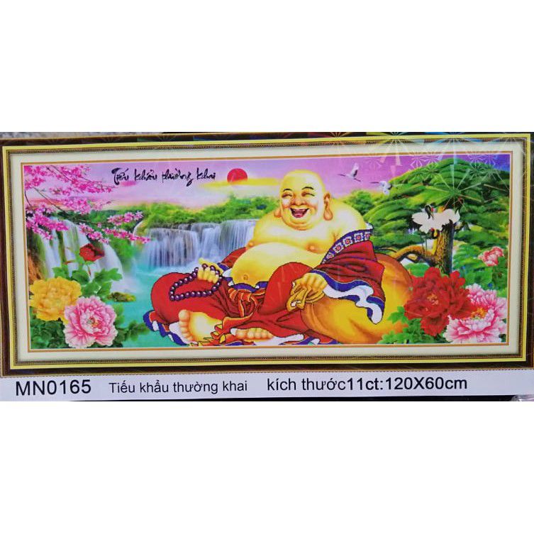 Tranh thêu chữ thập Phật Di Lặc MN0165 chưa thêu