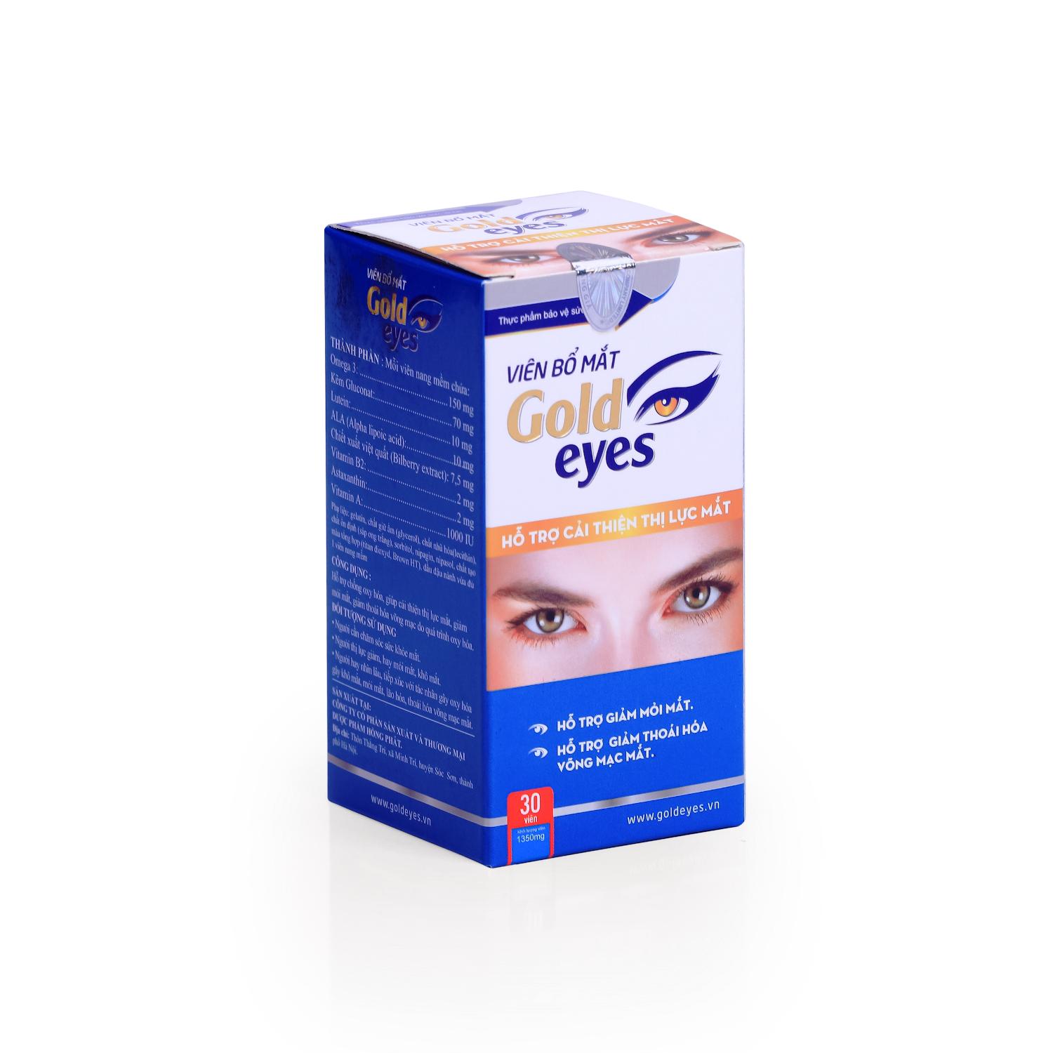 [HCM]VIÊN UỐNG BỔ MẮT GOLD EYES