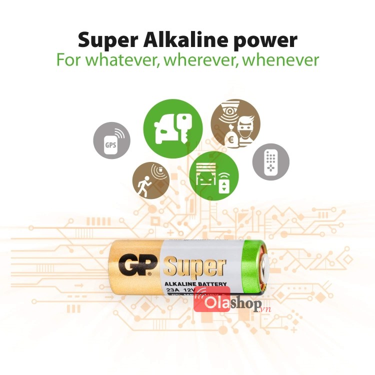 5 viên Pin 23A 12V Alkaline GP Ultra
