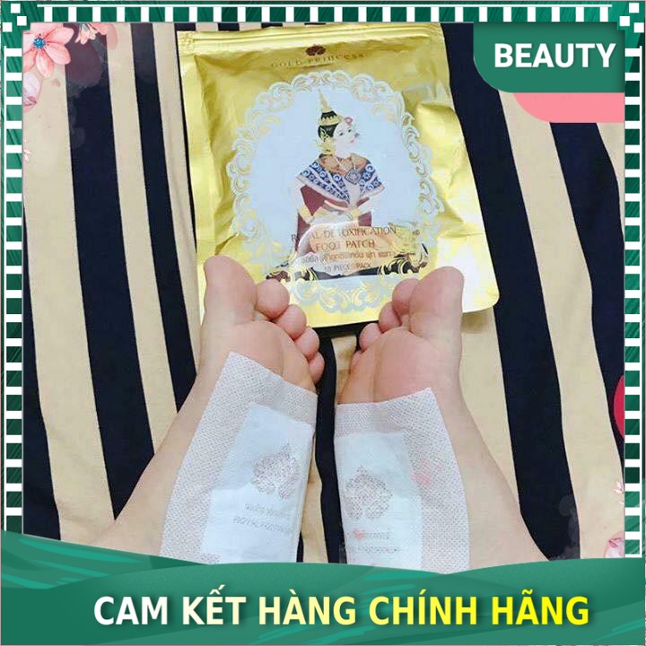 Miếng dán thái độc chân Gold Princess, bịch mười miếng dán