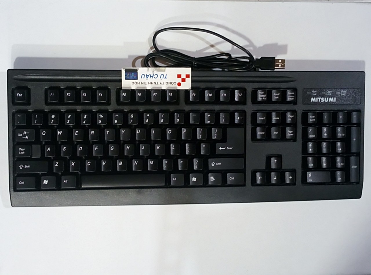 Bàn phím MITSUMI EA5XT chính hãng / Chuẩn cắm USB, cáp dài 1.5m