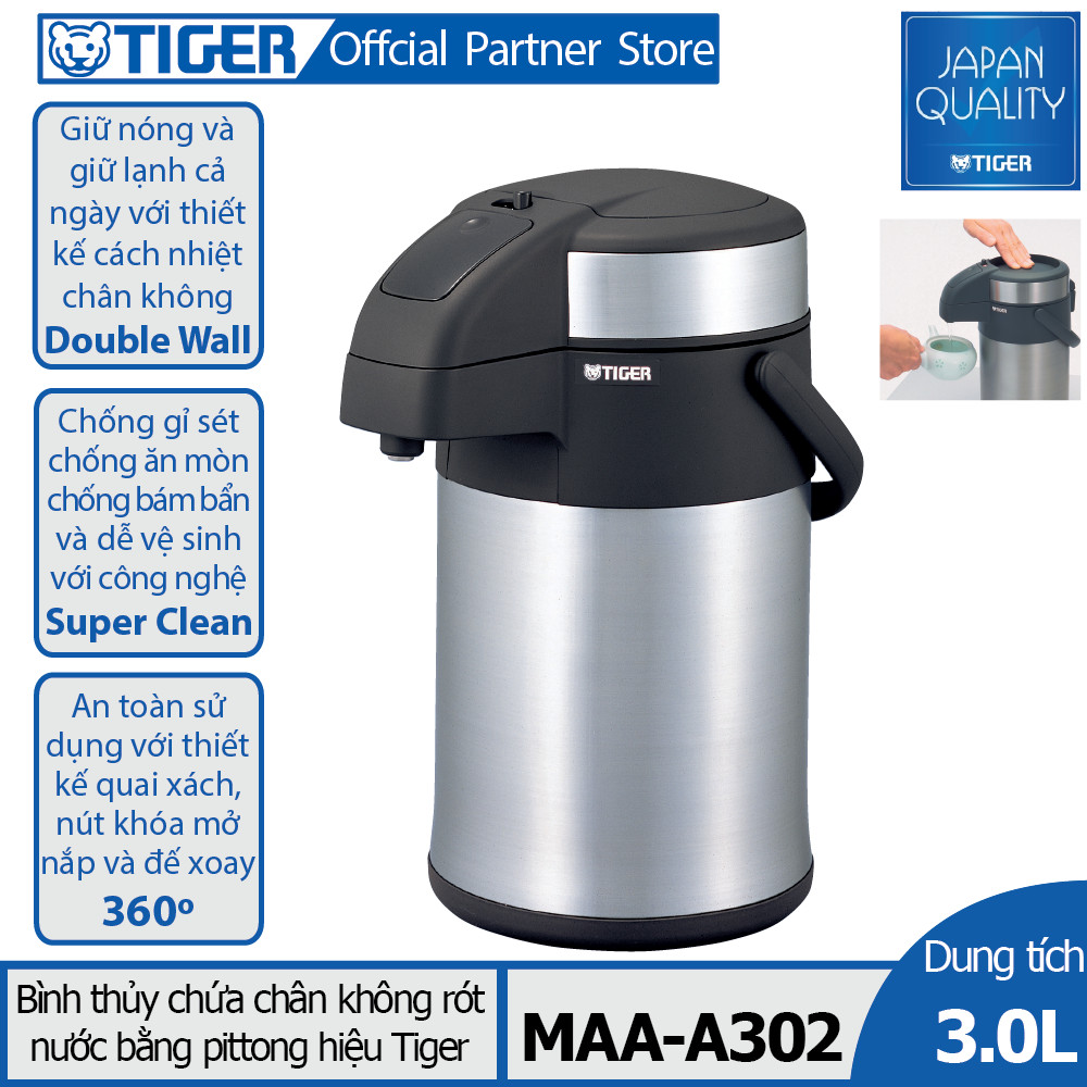 Bình thủy chứa ruột chân không Tiger MAA-A302 (3.0L)