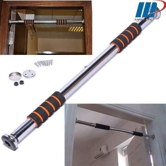 Xà đơn treo tường. Loại dày, tải trọng 200 kg, chiều dài từ 80 - 130cm. Thích hợp nhiều vị trí trong nhà. Bạc